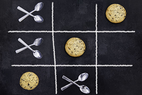 photographie culinaire morpion cookies